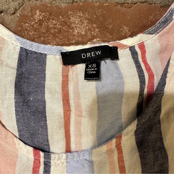 DREW Anthropologie striped Linen mix tank top size XS - Picture 5 of 15